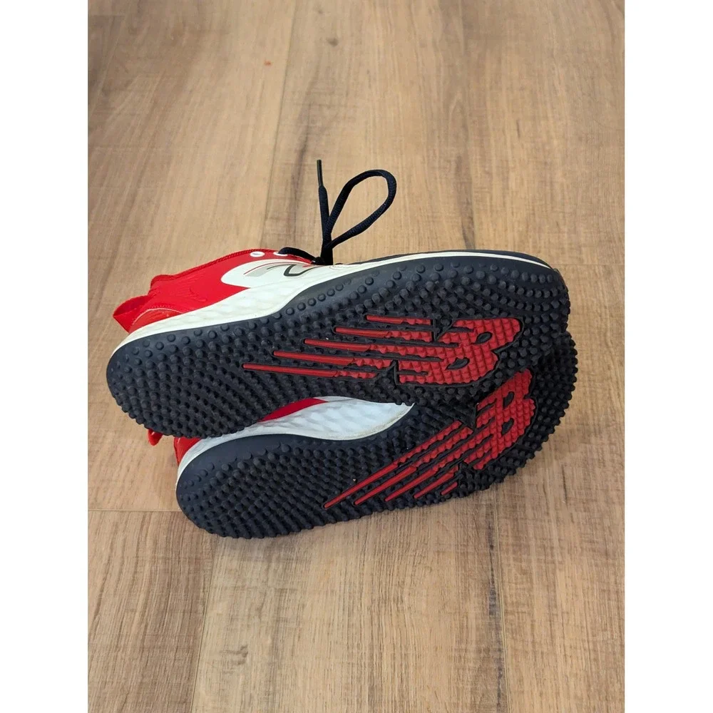 New Balance STVELOU3 Womens 9 Mens 7.5 Navy Red Turf Training Shoes Sneakers
